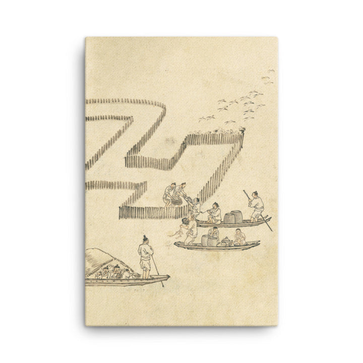 Fischfang, Kim Hong-do - Leinwand 61x91 cm artlia