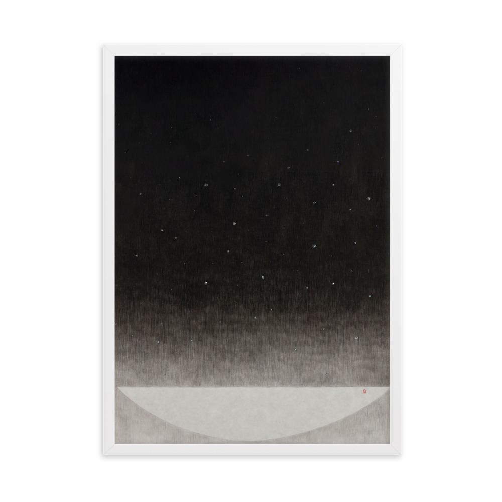 Füllung mit Licht 14 - Poster im Rahmen Weiß / 50×70 cm artlia