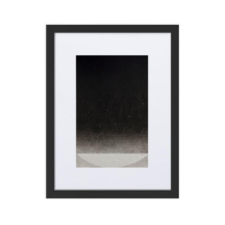 Füllung mit Licht 14 - Poster im Rahmen mit Passepartout Schwarz / 30×40 cm artlia