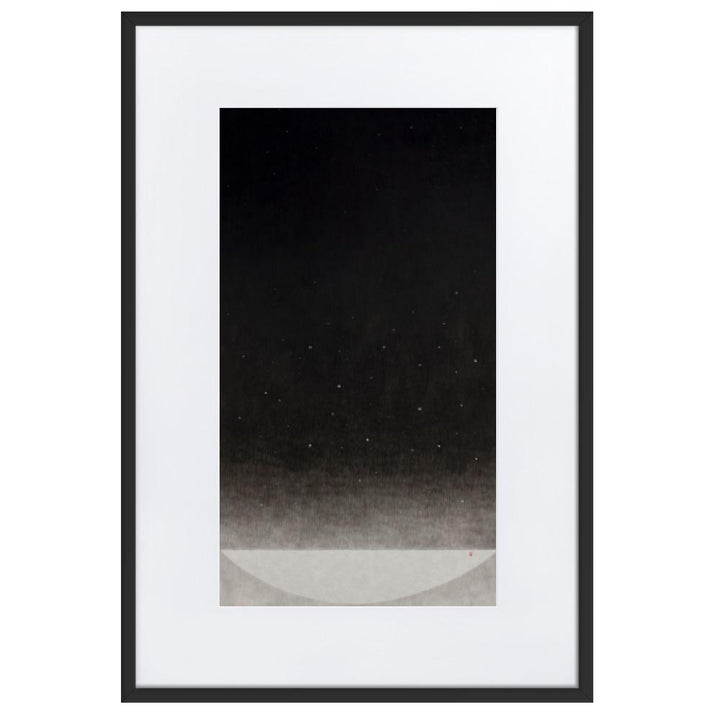 Füllung mit Licht 14 - Poster im Rahmen mit Passepartout Schwarz / 61×91 cm artlia