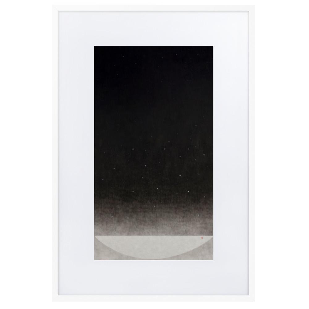 Füllung mit Licht 14 - Poster im Rahmen mit Passepartout Weiß / 61×91 cm artlia