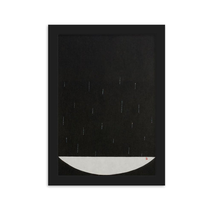 Füllung mit Licht 15 - Poster im Rahmen Schwarz / 21×30 cm artlia