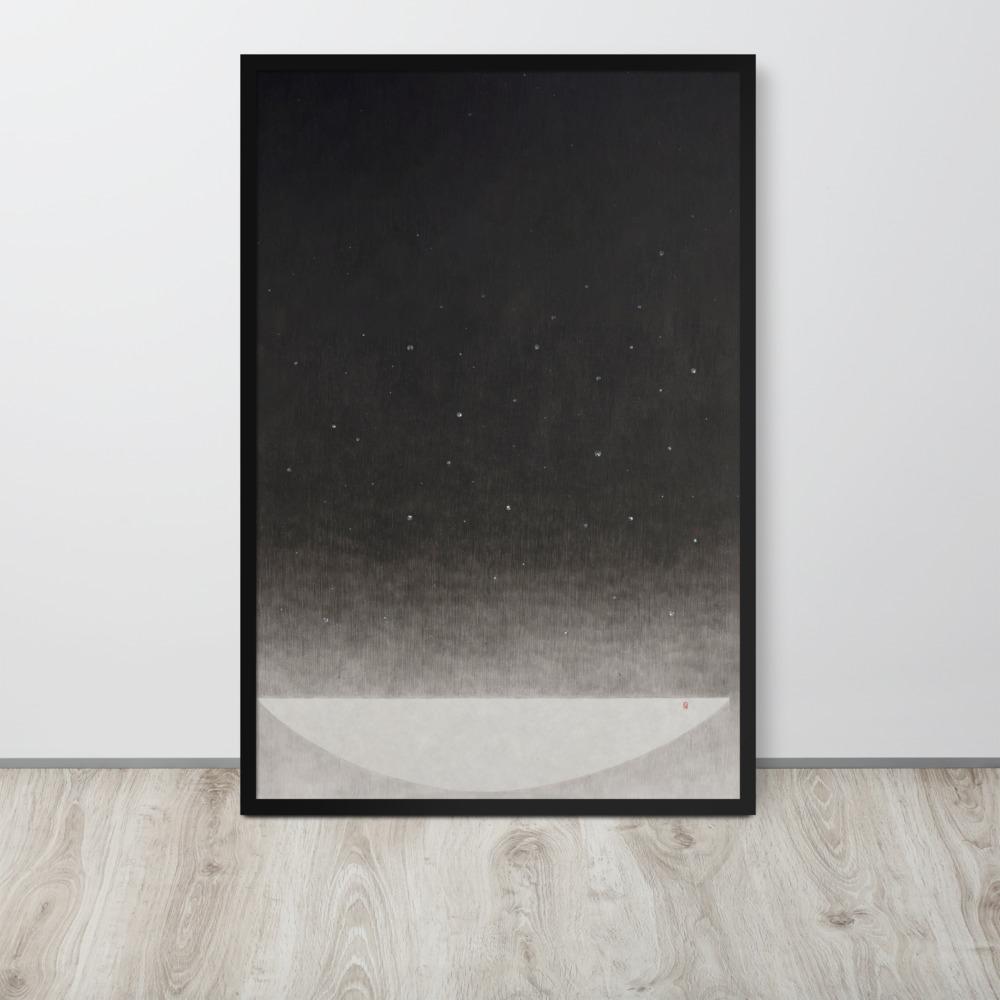 Füllung mit Licht 14 - Poster im Rahmen artlia