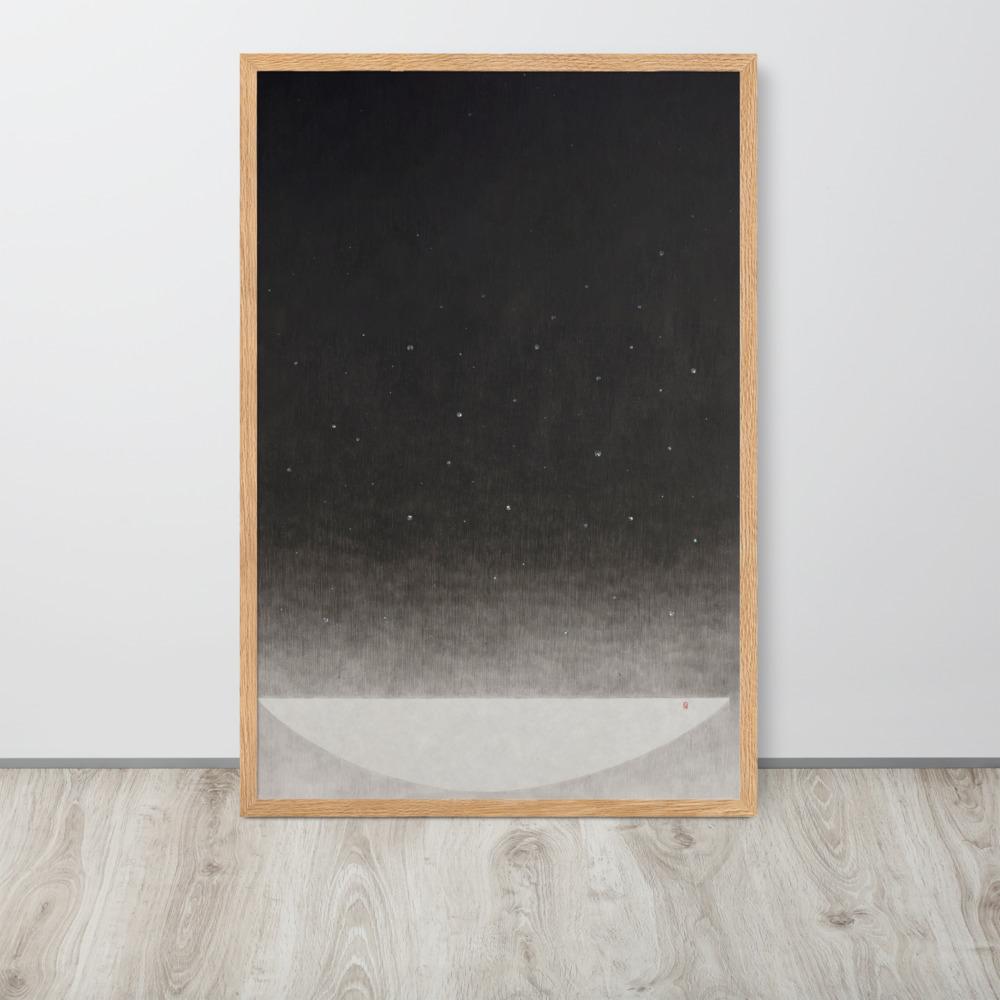 Füllung mit Licht 14 - Poster im Rahmen artlia