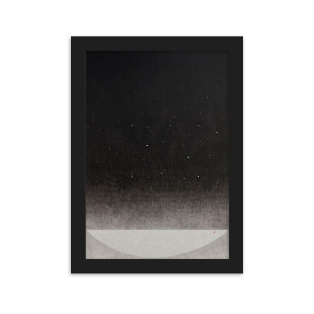 Füllung mit Licht 14 - Poster im Rahmen Schwarz / 21×30 cm artlia