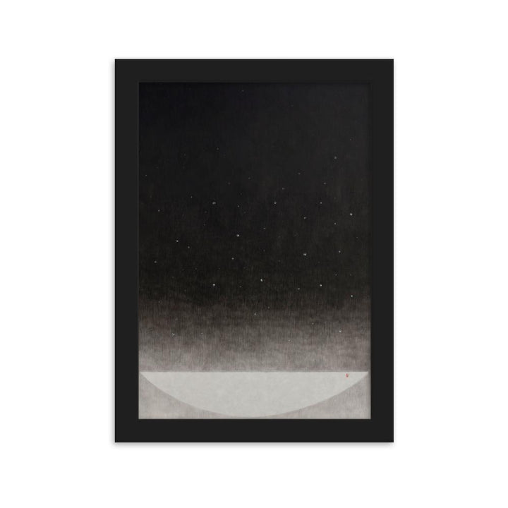 Füllung mit Licht 14 - Poster im Rahmen Schwarz / 21×30 cm artlia