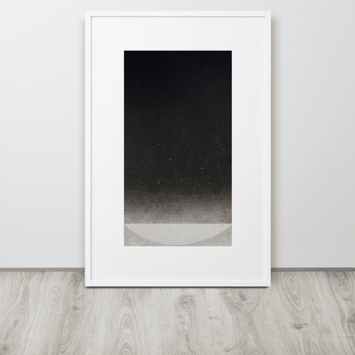 Füllung mit Licht 14 - Poster im Rahmen mit Passepartout artlia