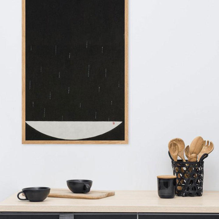 Füllung mit Licht 15 - Poster im Rahmen artlia