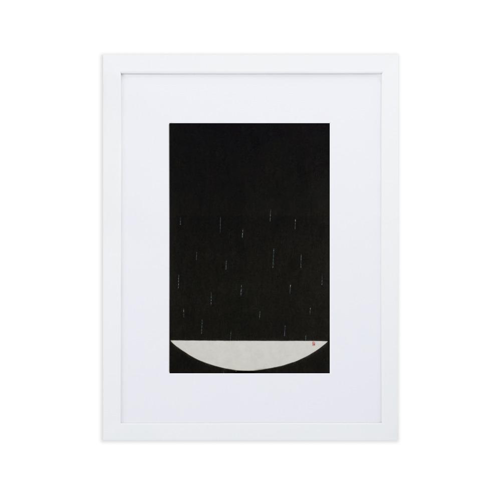 Füllung mit Licht 15 - Poster im Rahmen mit Passepartout Weiß / 30×40 cm artlia