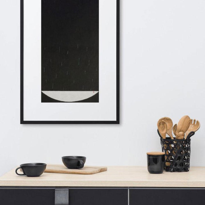 Füllung mit Licht 15 - Poster im Rahmen mit Passepartout artlia