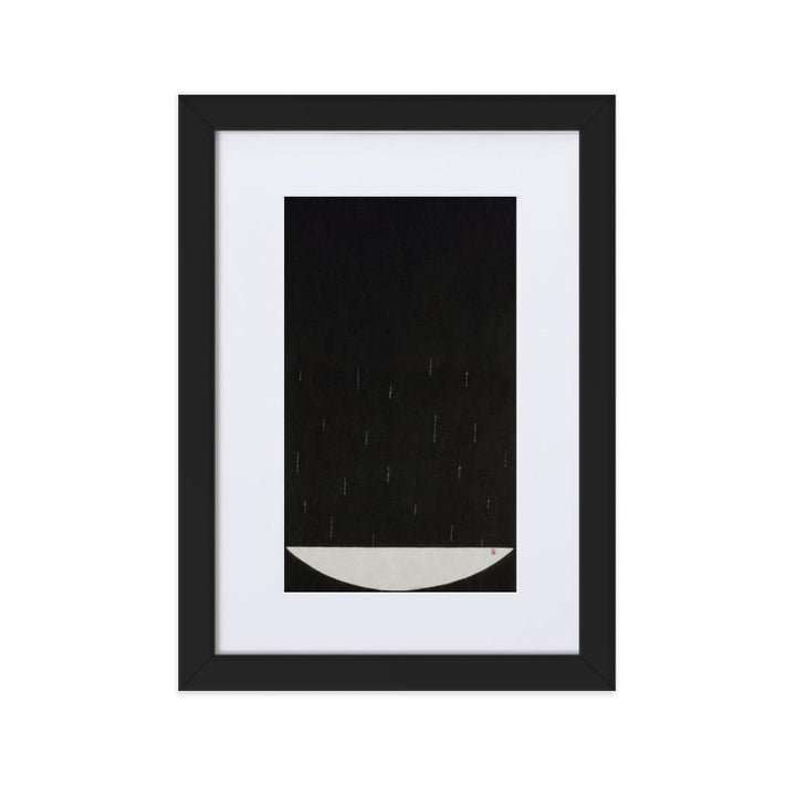 Füllung mit Licht 15 - Poster im Rahmen mit Passepartout Schwarz / 21×30 cm artlia