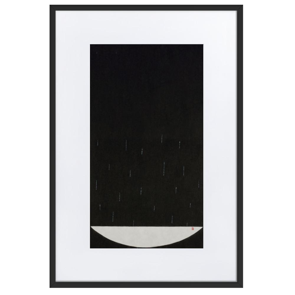 Füllung mit Licht 15 - Poster im Rahmen mit Passepartout Schwarz / 61×91 cm artlia
