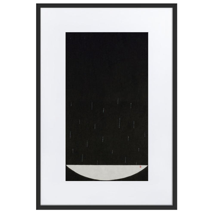 Füllung mit Licht 15 - Poster im Rahmen mit Passepartout Schwarz / 61×91 cm artlia