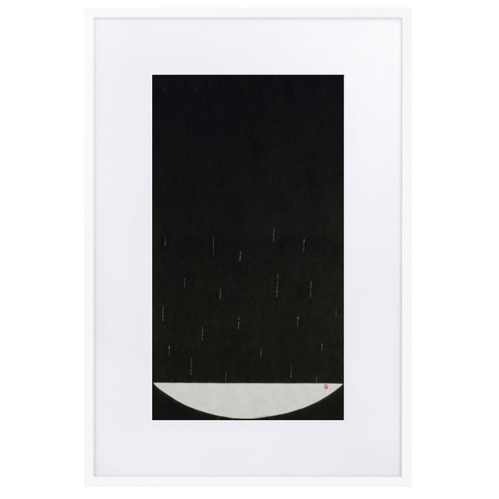 Füllung mit Licht 15 - Poster im Rahmen mit Passepartout Weiß / 61×91 cm artlia