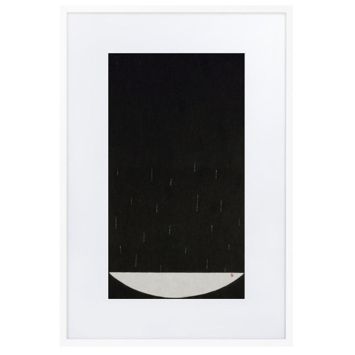 Füllung mit Licht 15 - Poster im Rahmen mit Passepartout Weiß / 61×91 cm artlia