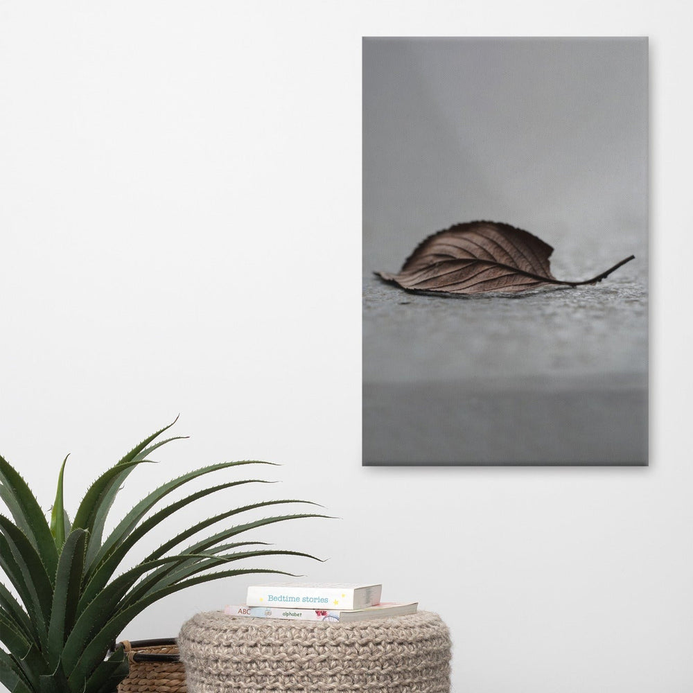 gefallenes Blatt - Leinwand artlia