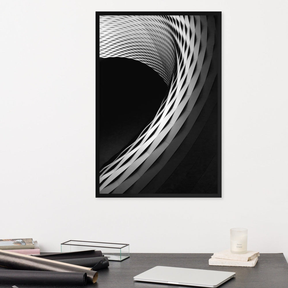 Geometric architecture 1 - Poster im Rahmen artlia