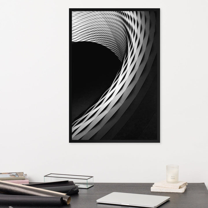 Geometric architecture 1 - Poster im Rahmen artlia