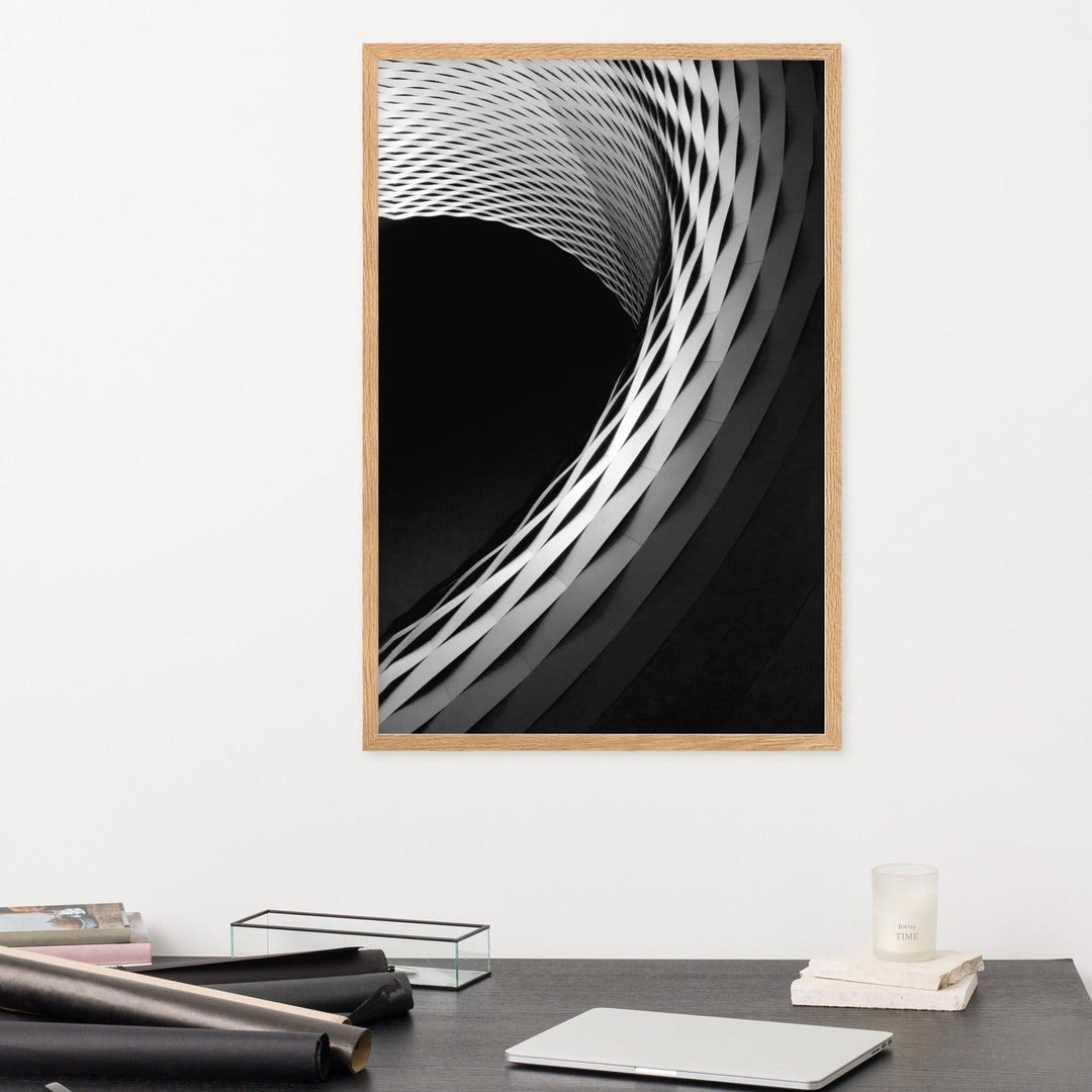 Geometric architecture 1 - Poster im Rahmen artlia