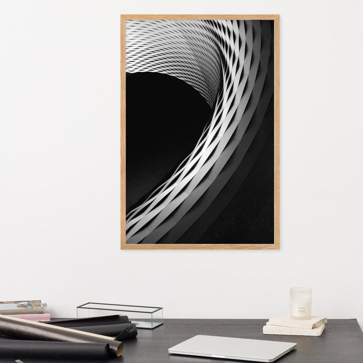 Geometric architecture 1 - Poster im Rahmen artlia