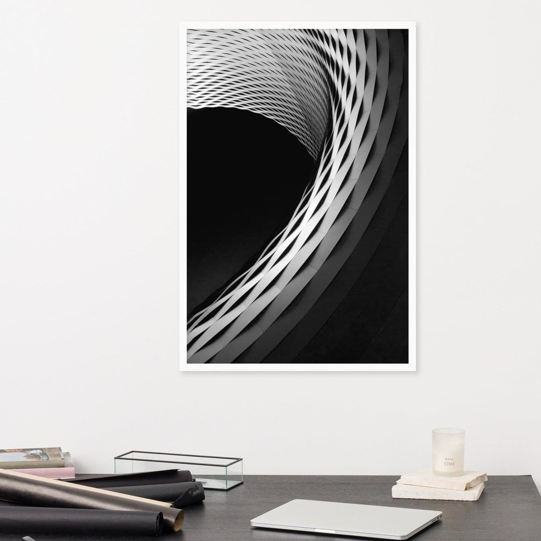 Geometric architecture 1 - Poster im Rahmen artlia