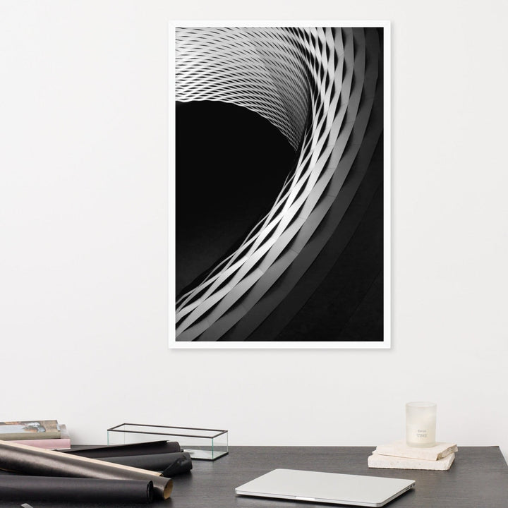 Geometric architecture 1 - Poster im Rahmen artlia