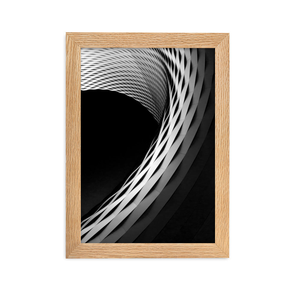Geometric architecture 1 - Poster im Rahmen Oak / 21×30 cm artlia