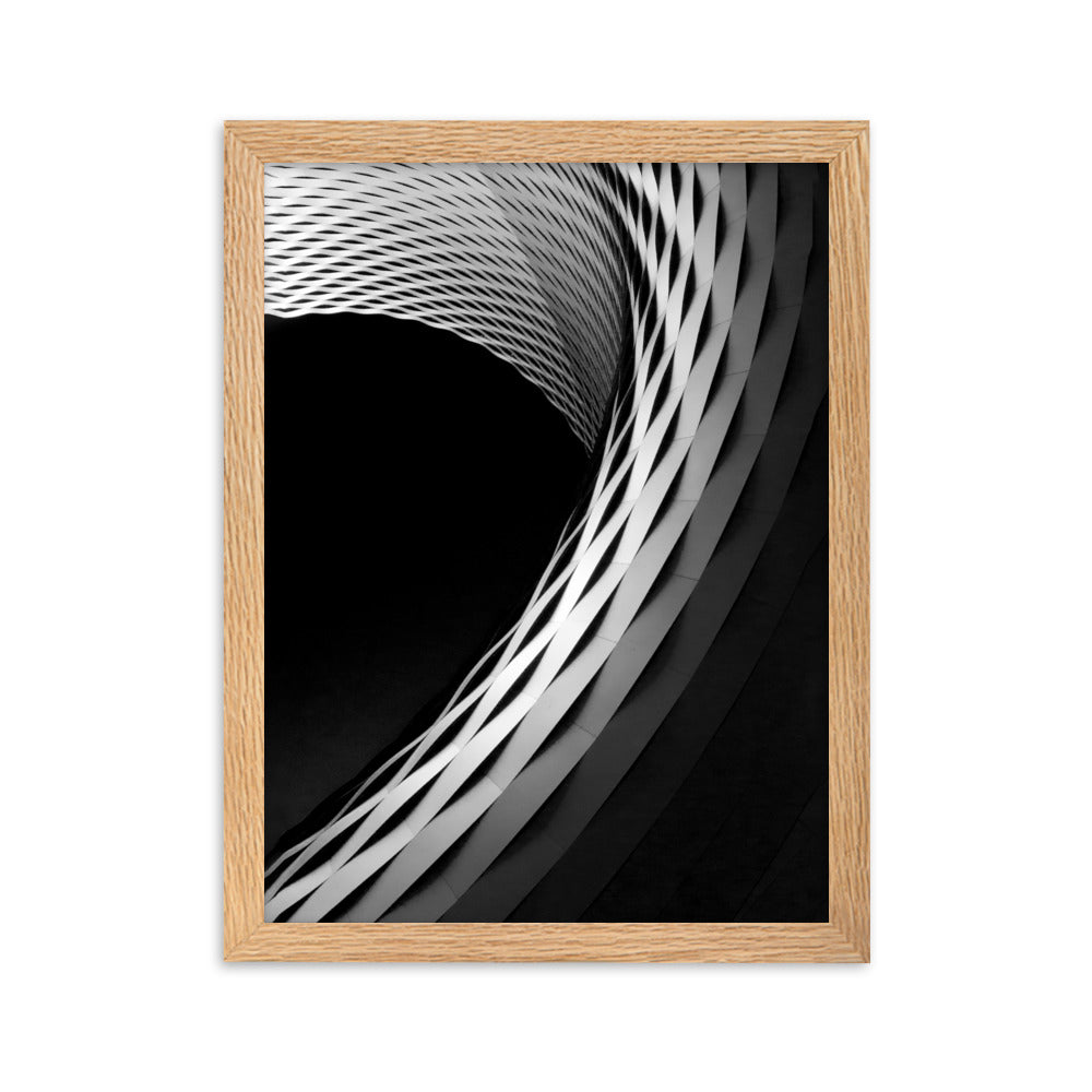 Geometric architecture 1 - Poster im Rahmen Oak / 30×40 cm artlia