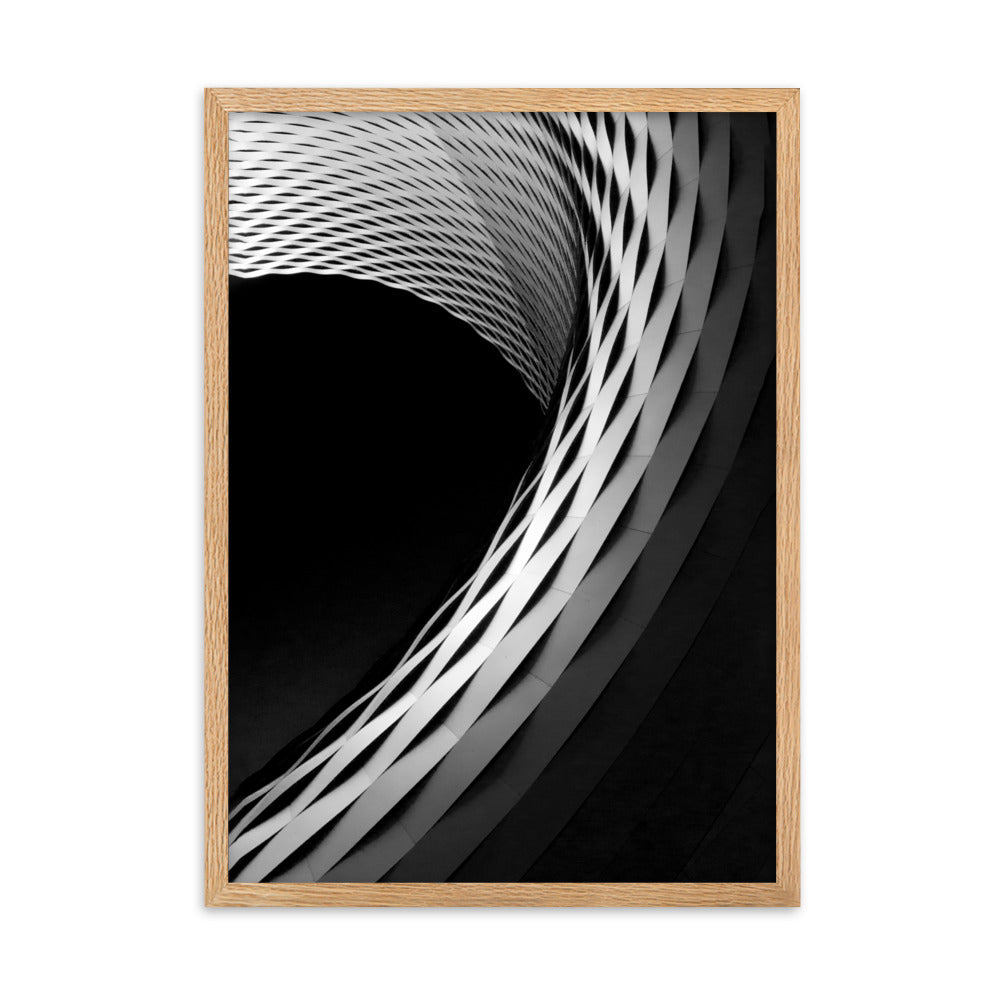 Geometric architecture 1 - Poster im Rahmen Oak / 50×70 cm artlia