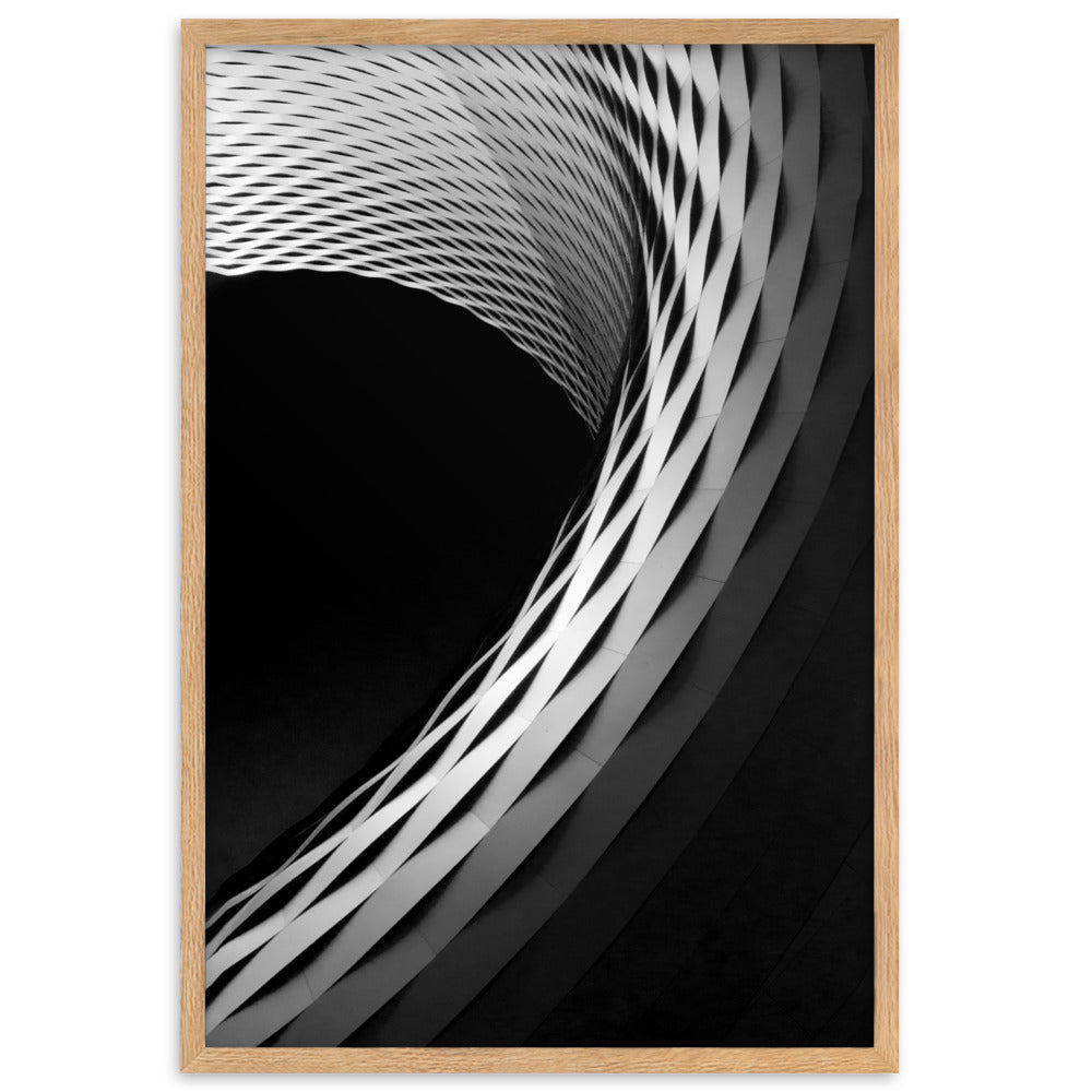 Geometric architecture 1 - Poster im Rahmen Oak / 61×91 cm artlia