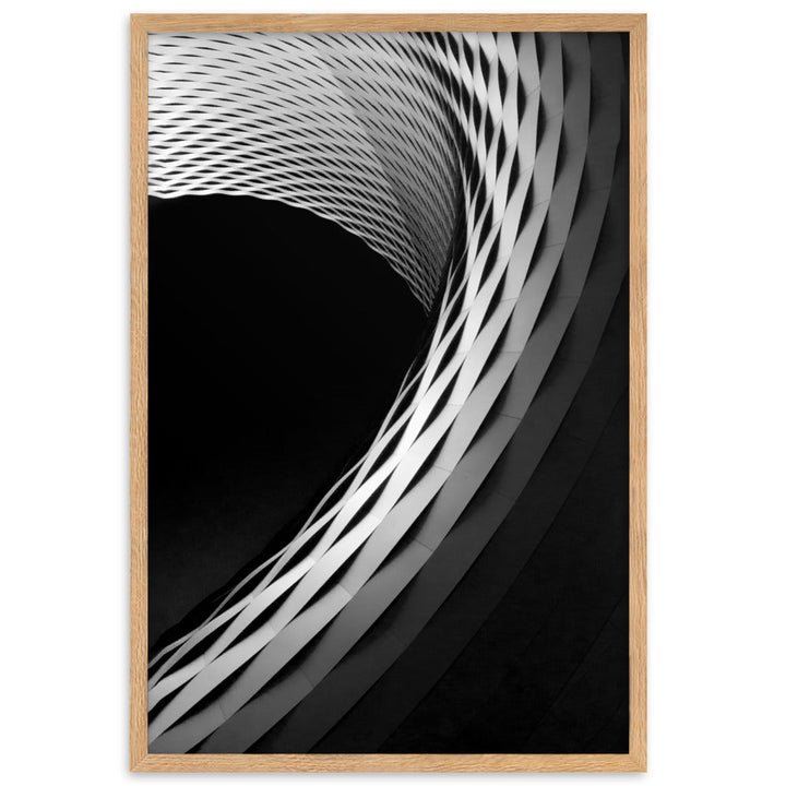 Geometric architecture 1 - Poster im Rahmen Oak / 61×91 cm artlia
