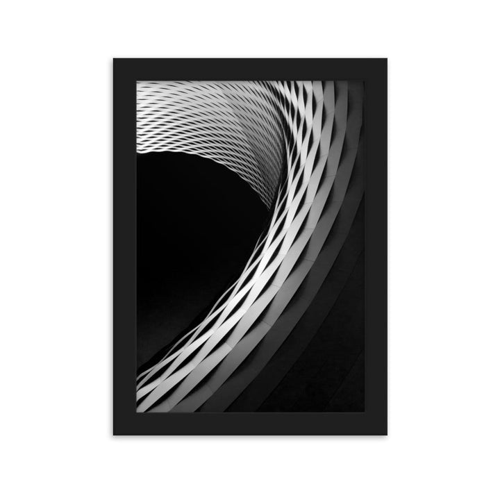 Geometric architecture 1 - Poster im Rahmen Schwarz / 21×30 cm artlia