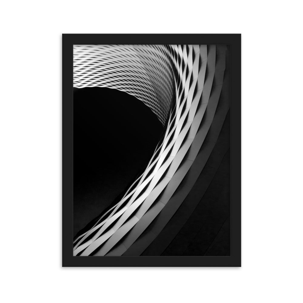 Geometric architecture 1 - Poster im Rahmen Schwarz / 30×40 cm artlia