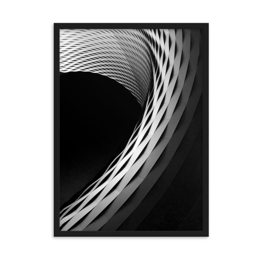Geometric architecture 1 - Poster im Rahmen Schwarz / 50×70 cm artlia
