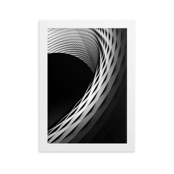 Geometric architecture 1 - Poster im Rahmen Weiß / 21×30 cm artlia