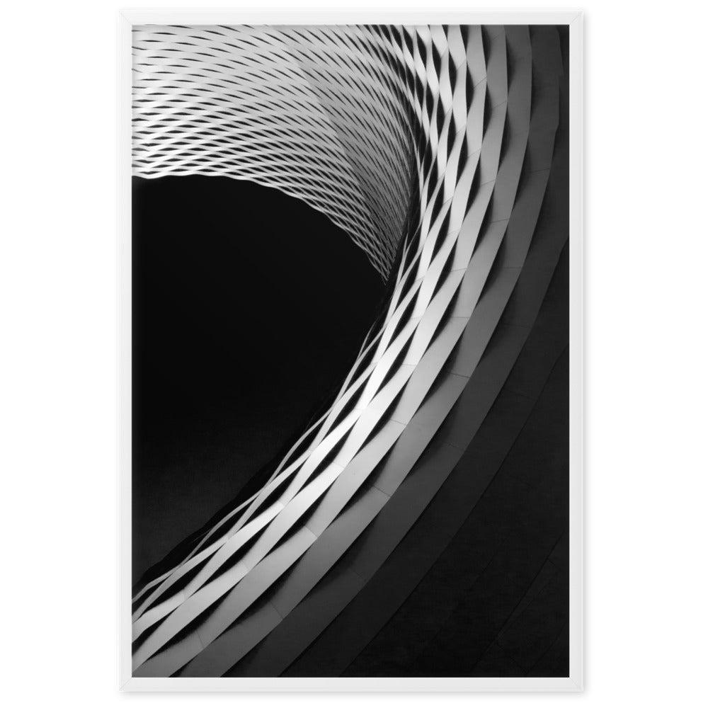 Geometric architecture 1 - Poster im Rahmen Weiß / 61×91 cm artlia