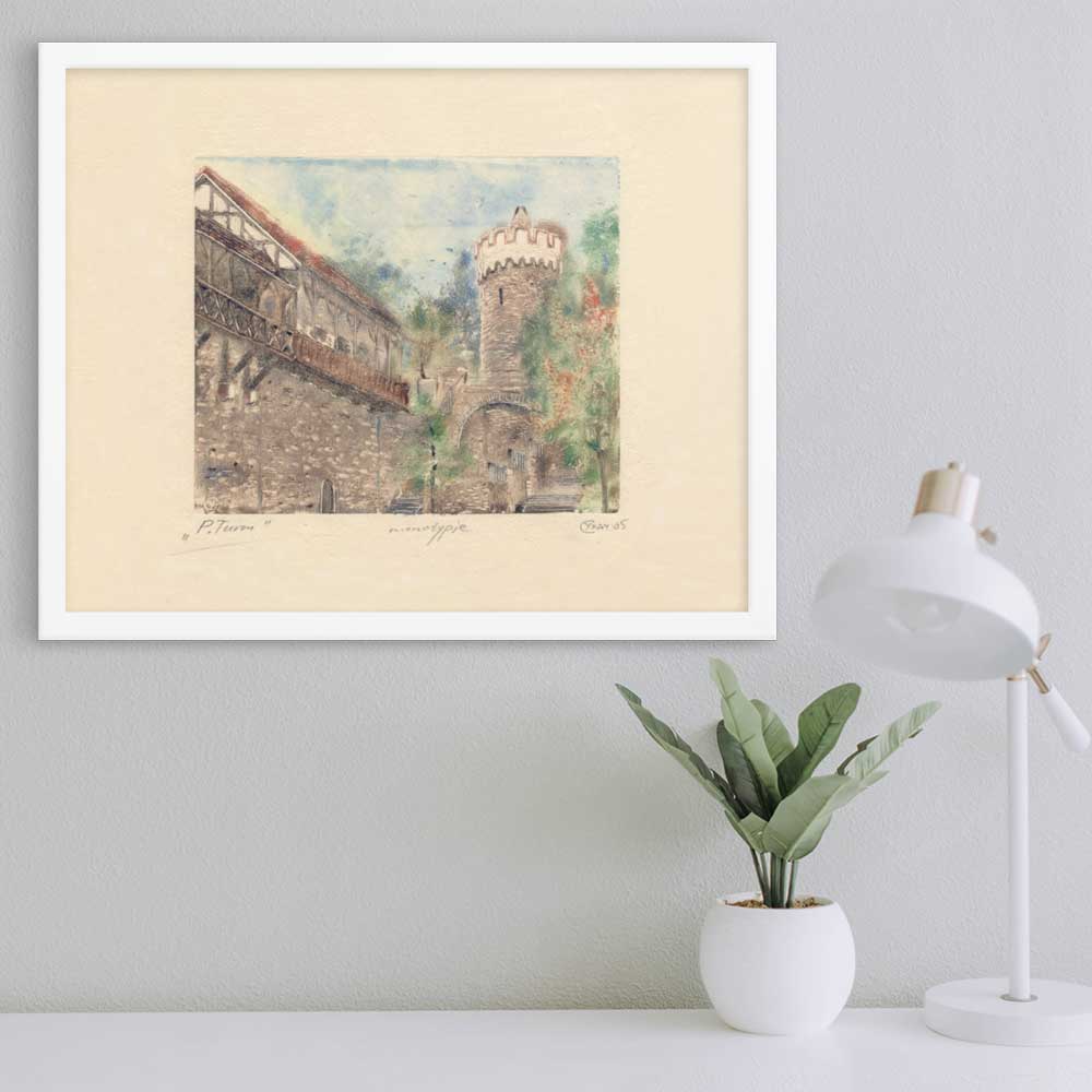 Jena Pulverturm - Poster artlia