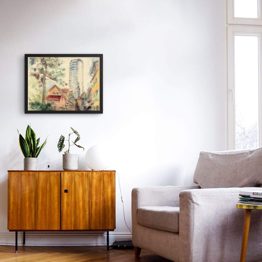 Jena Uniturm - Poster im Rahmen artlia