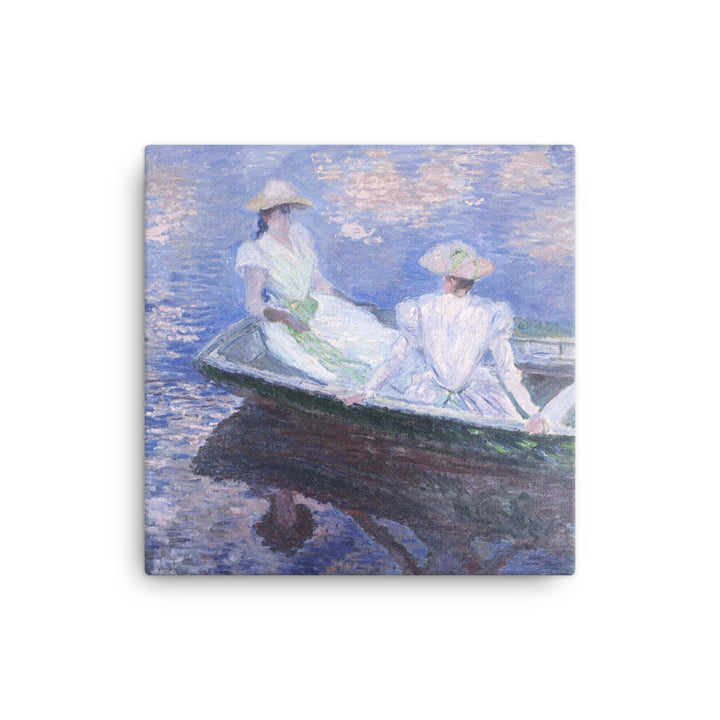 Leinwand - Claude Monet, On the Boat 41x41 cm artlia