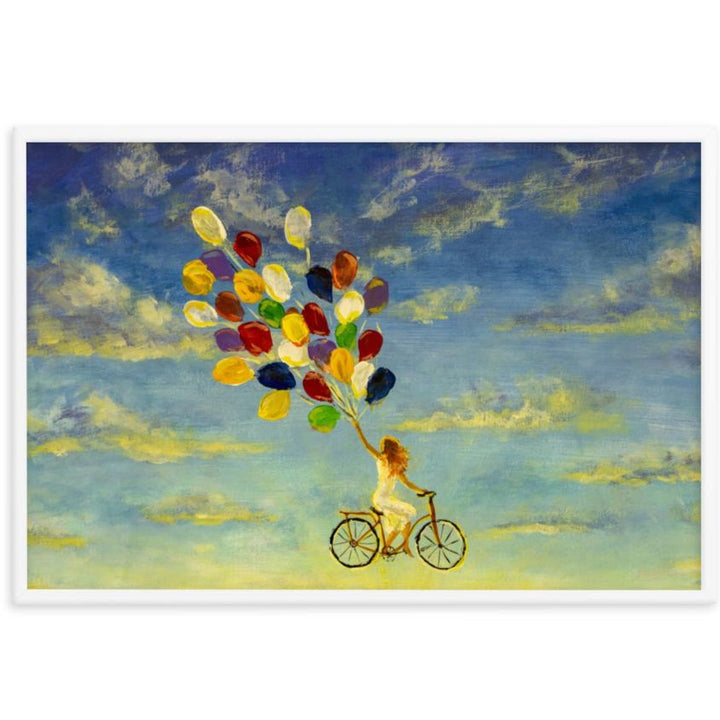 Luftballons am Himmel - Poster artlia