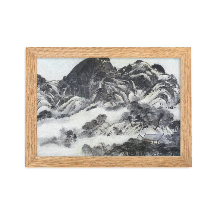 Mountain after Rain, Inwangjesaekdo - Poster im Rahmen Oak / 21×30 cm artlia