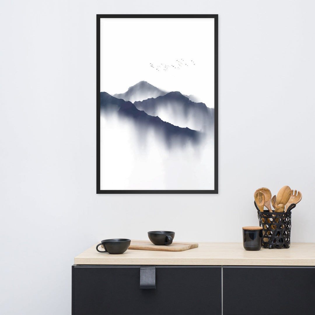 neblige Berge - Poster artlia