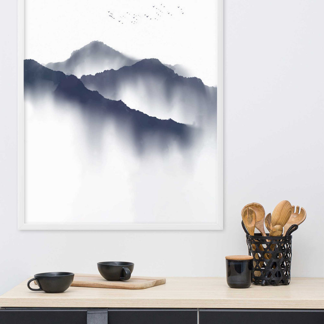 neblige Berge - Poster artlia