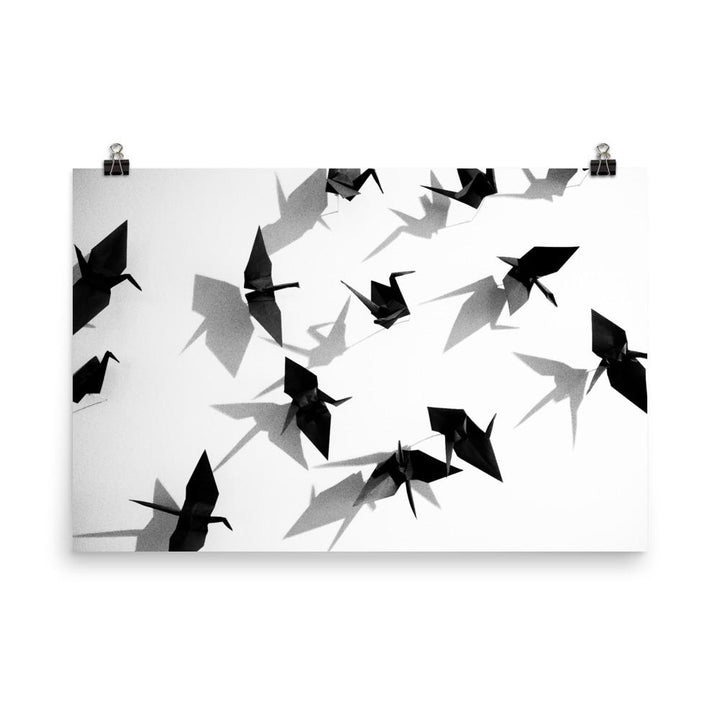 Papierkranich - Poster 30x45 cm artlia