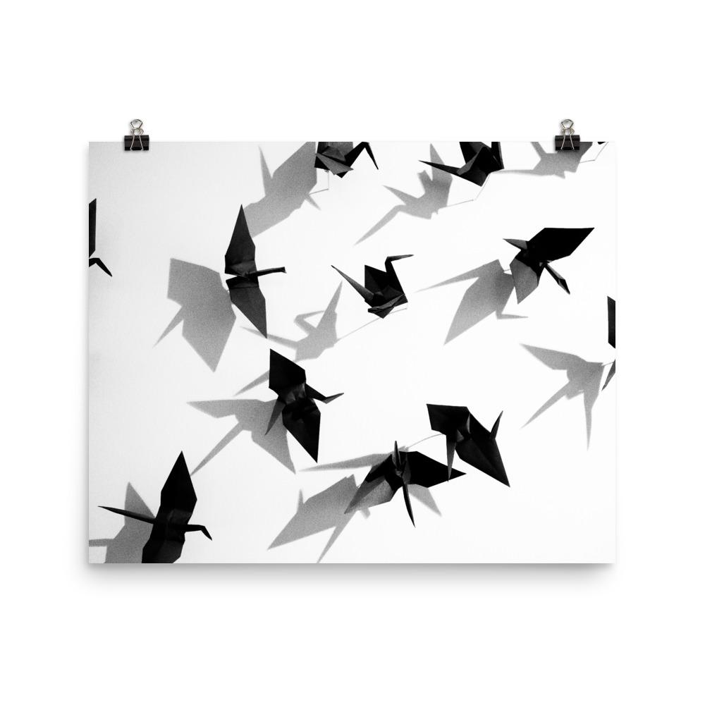 Papierkranich - Poster 20x25 cm artlia