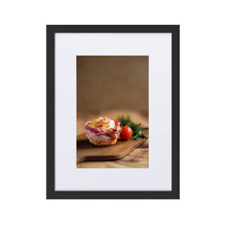 Poster mit Passepartout - Guten Appetit Schwarz / 30×40 cm artlia