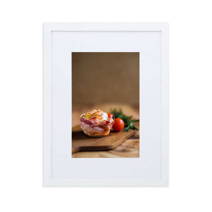Poster mit Passepartout - Guten Appetit Weiß / 30×40 cm artlia