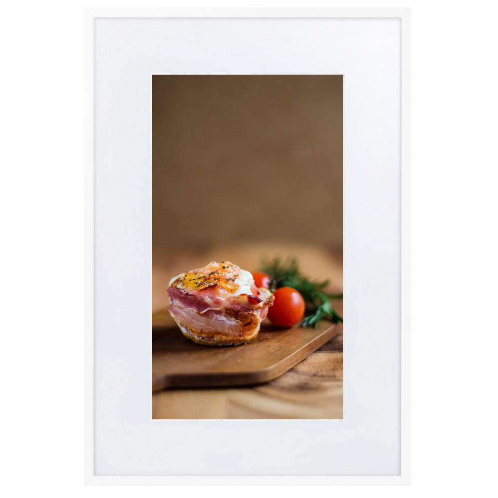 Poster mit Passepartout - Guten Appetit Weiß / 61×91 cm artlia