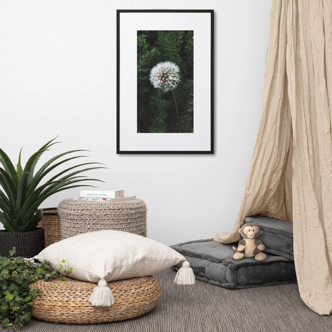 Poster mit Passepartout - Pusteblume artlia