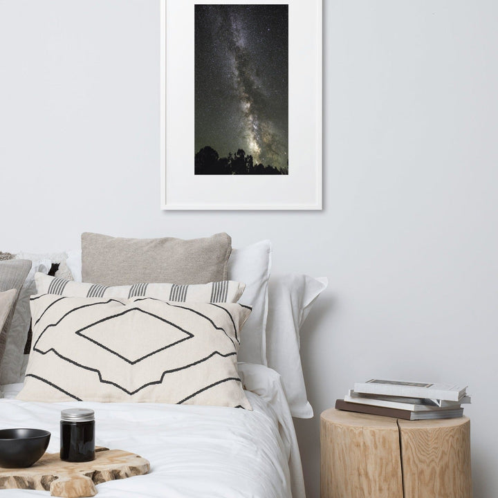 Poster mit Passepartout - Sternenhimmel Starry sky artlia